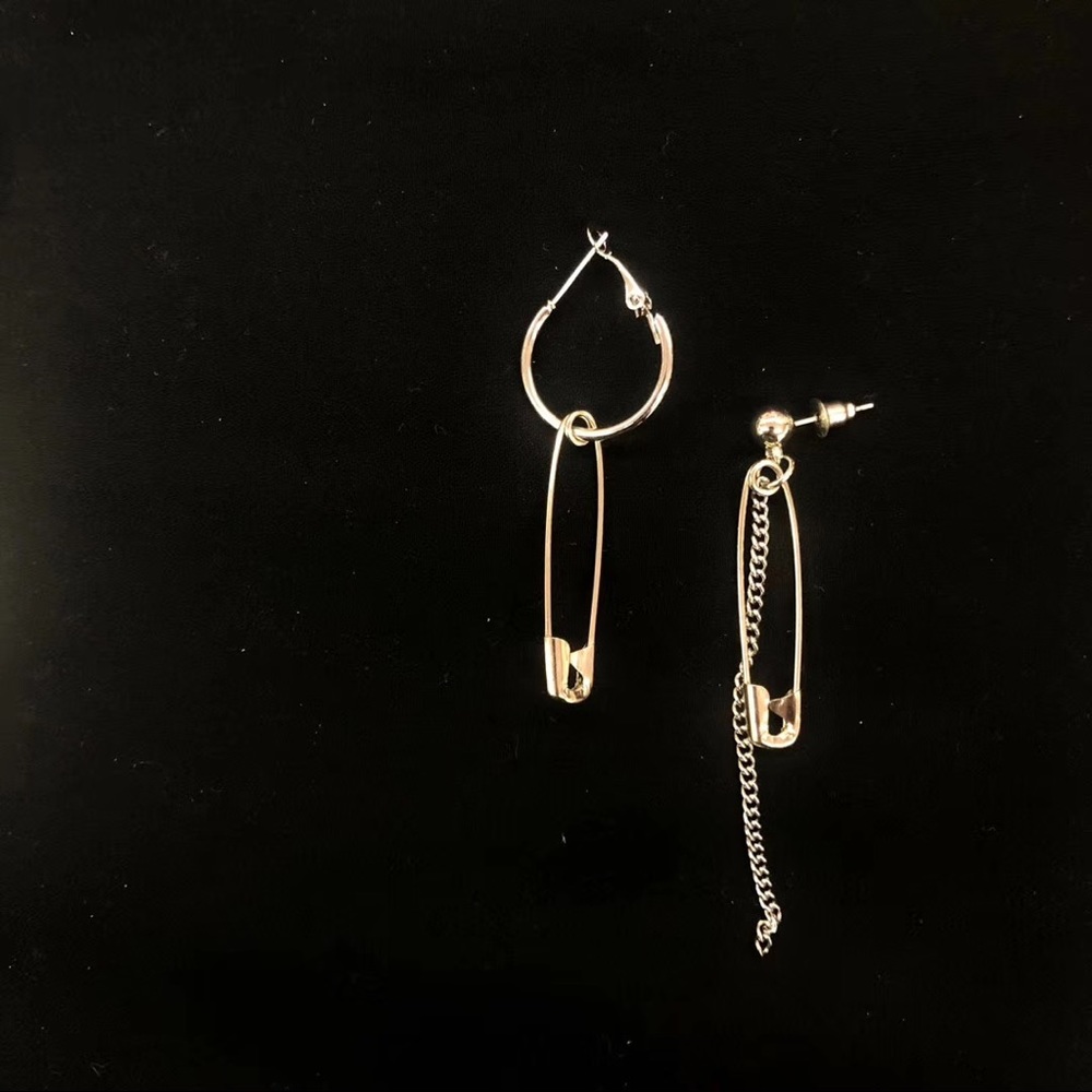 Silver Asymmetrical earring